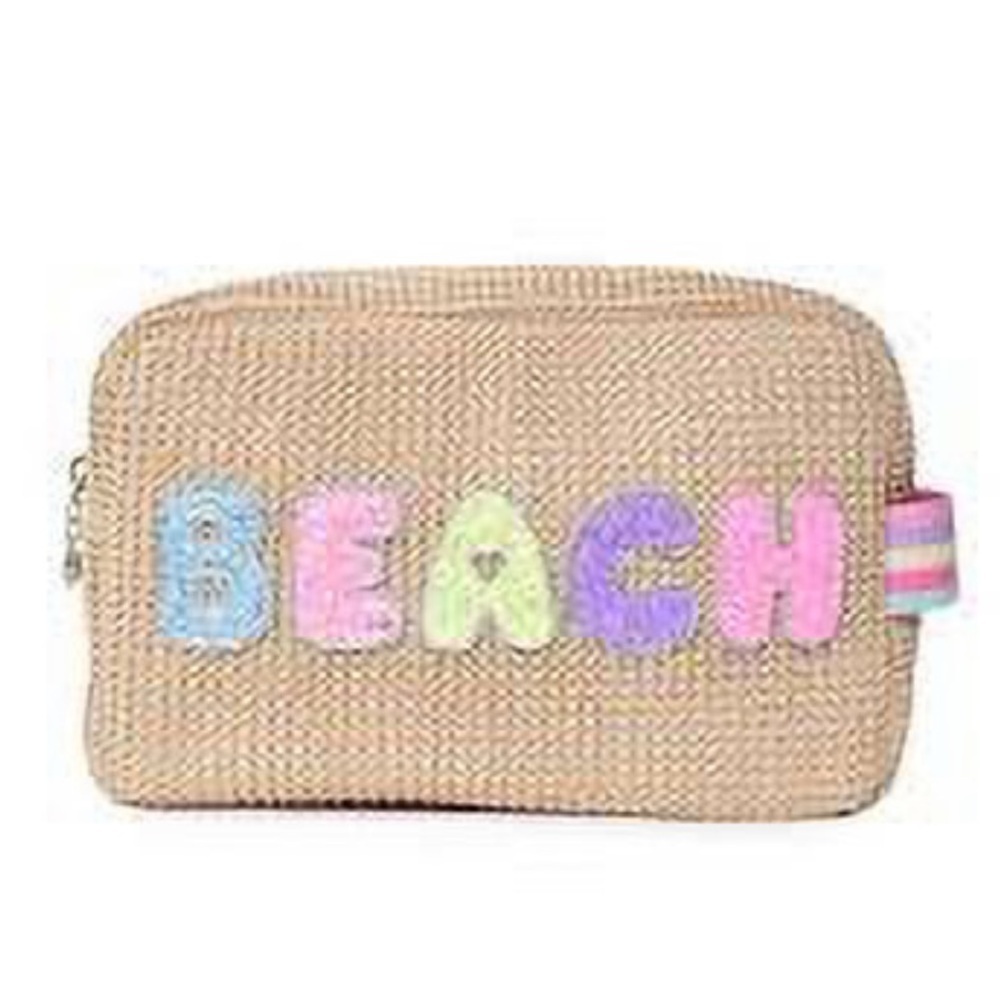 Miss Gwen OMG Straw BEACH Pouch Bag